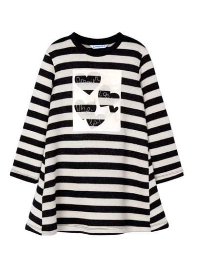 /Kids Atelier- Mayoral- Girl Striped Metallic Stitch Sweater
