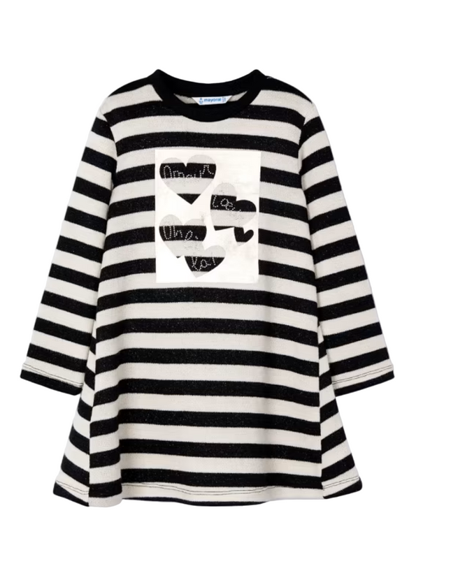 /Kids Atelier- Mayoral- Girl Striped Metallic Stitch Sweater