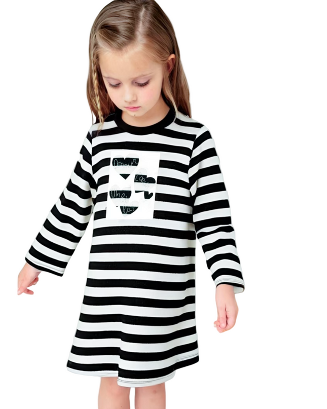 Kids Atelier- Mayoral- Girl Striped Metallic Stitch Sweater