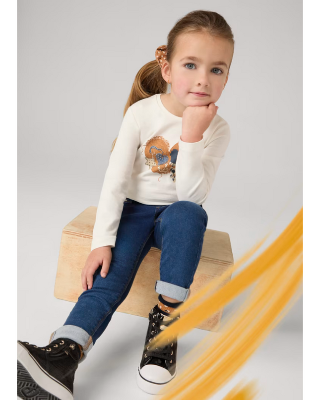 Kids Atelier-Mayoral-Girl Basic Jeggings