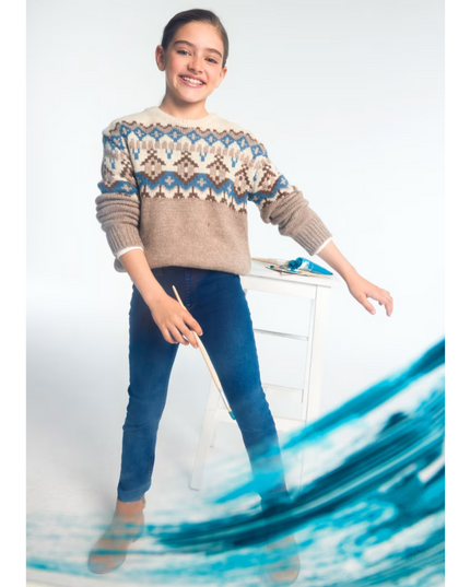 Kids Atelier-Mayoral-Girl Basic Skinny Jeans
