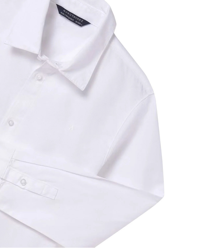 Kids Atelier-Mayoral-Boys White Long Sleeve Shirt