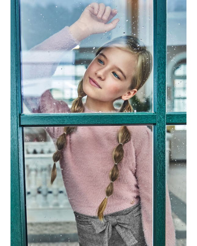 Kids Atelier- Mayoral- Girl Faux Fur Sweater