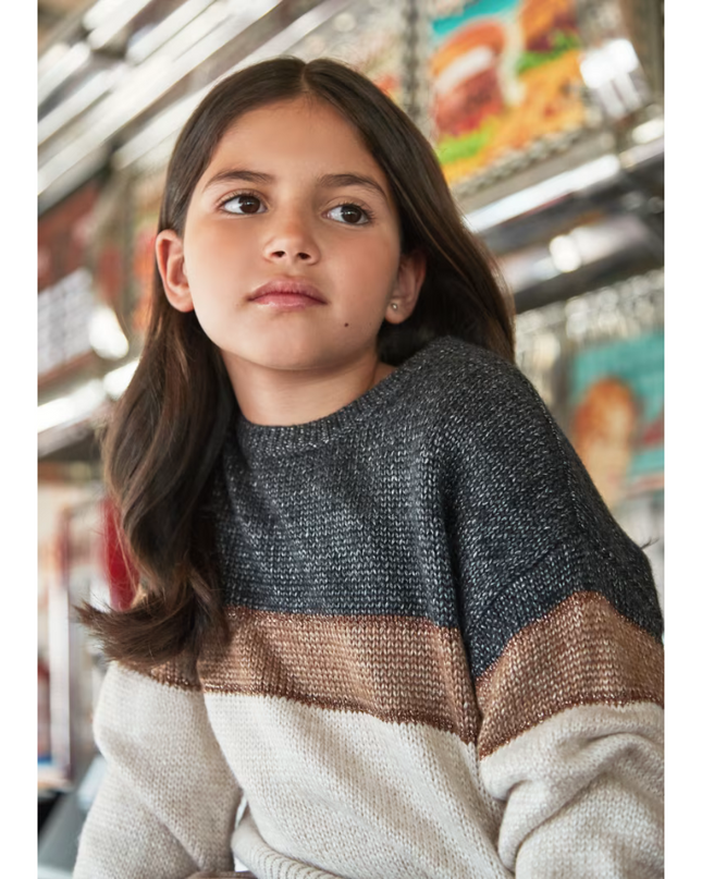 Kids Atelier- Mayoral-Girl Color Block Sweater