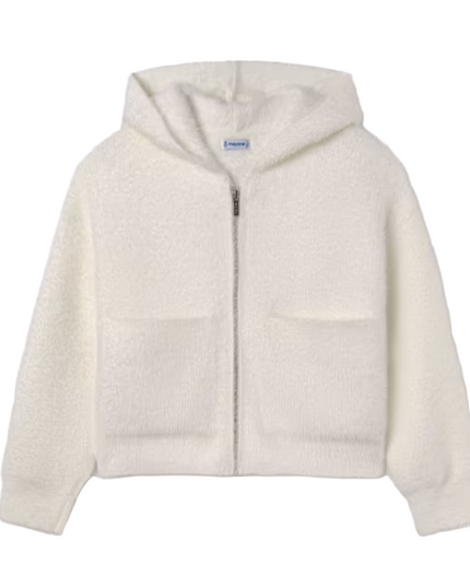 Kids Atelier-Mayoral-Girl Knit Zip Hoodie