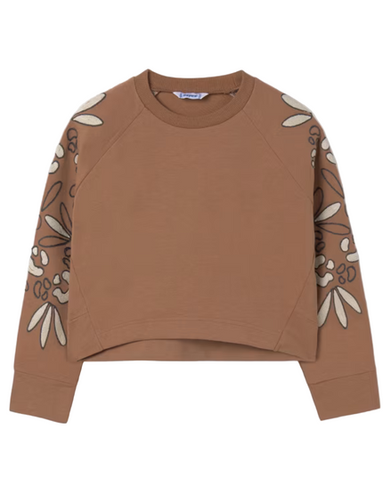 Kids Atelier- Mayoral- Girl Sleeve Detail Sweatshirt
