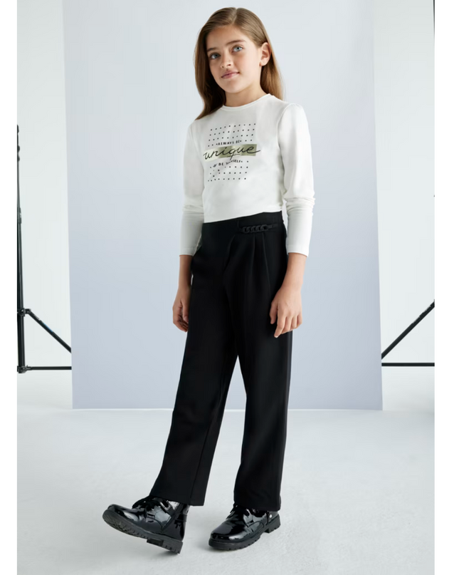 Kids Atelier-Mayoral-Girl Straight Trousers