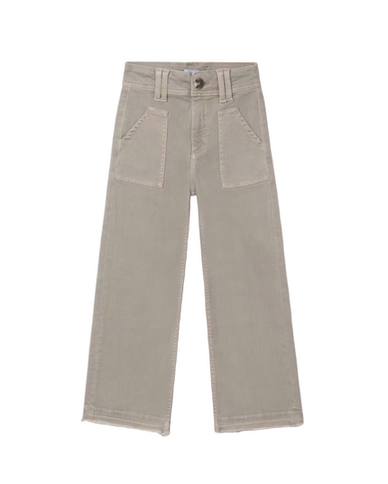 Kids Atelier-Mayoral-Girl Flared Twill Pants