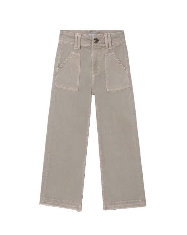 Kids Atelier-Mayoral-Girl Flared Twill Pants