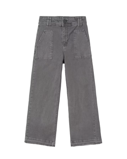 Kids Atelier-Mayoral-Girl Flared Twill Trousers