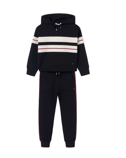 Kids Atelier-Mayoral-Girl Striped Tracksuit Set