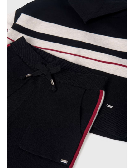 Kids Atelier-Mayoral-Girl Striped Tracksuit Set