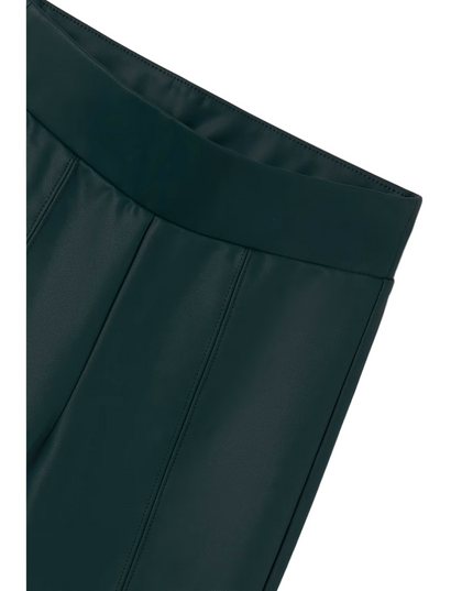 Kids Atelier-Mayoral-Girl Faux Leather Leggings