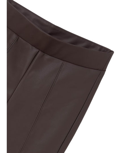 Kids Atelier-Mayoral-Girl Faux Leather Leggings