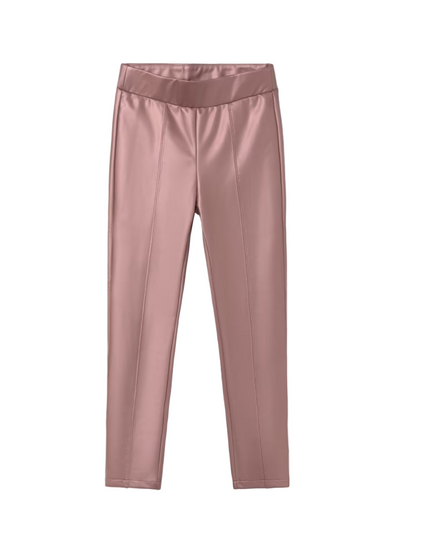 Kids atelier-Mayoral-Girl Faux Leather Leggings