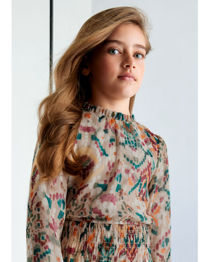 Kids Atelier-Mayoral-Girl Print Dress