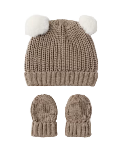 Kids Atelier-Mayoral-Newborn Tricot Hat and Mittens Set