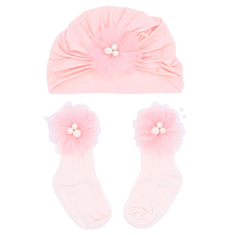 Pink Pearl Flower Gift Set