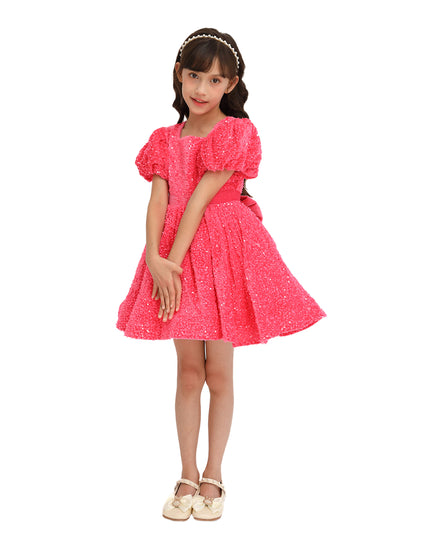 Fuchsia Sequin Ribbon Paraiso Dress