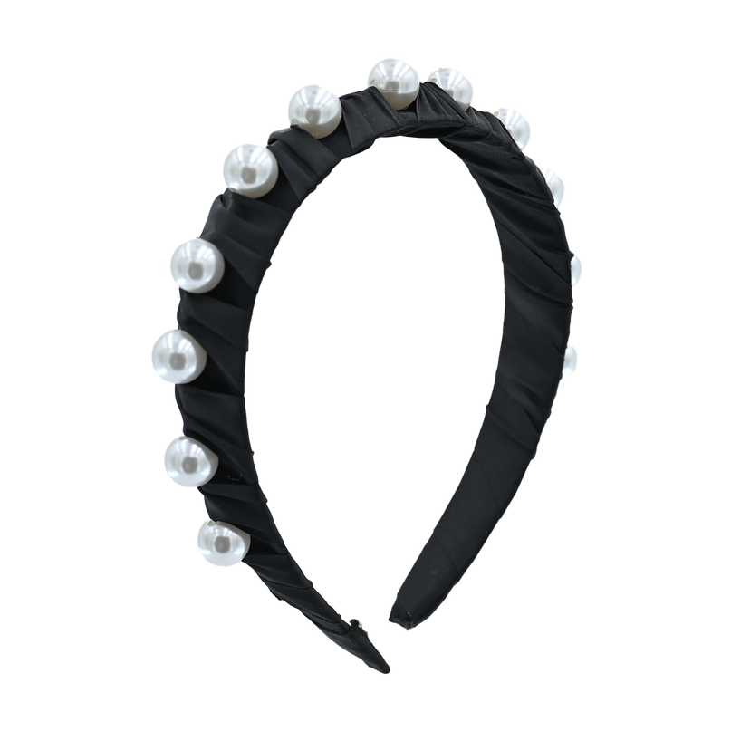 Multicolored Pearl Studded Headband