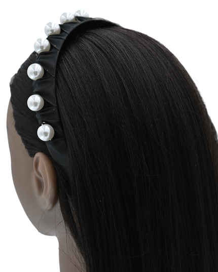 Multicolored Pearl Studded Headband