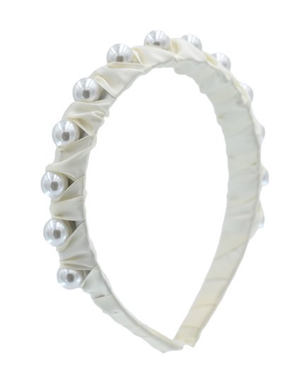 Multicolored Pearl Studded Headband