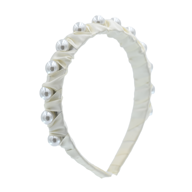 Multicolored Pearl Studded Headband