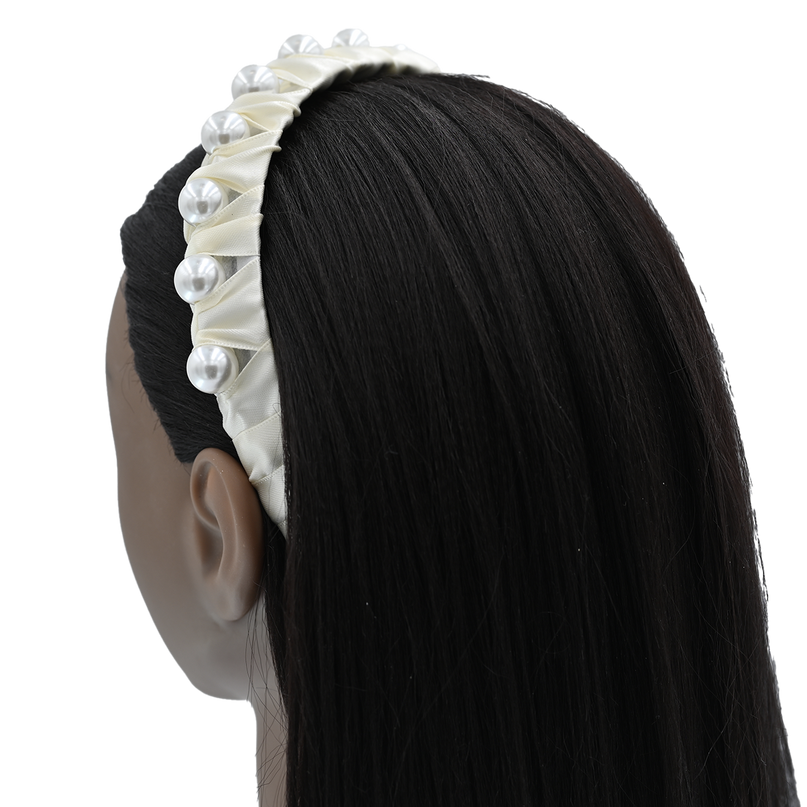 Multicolored Pearl Studded Headband