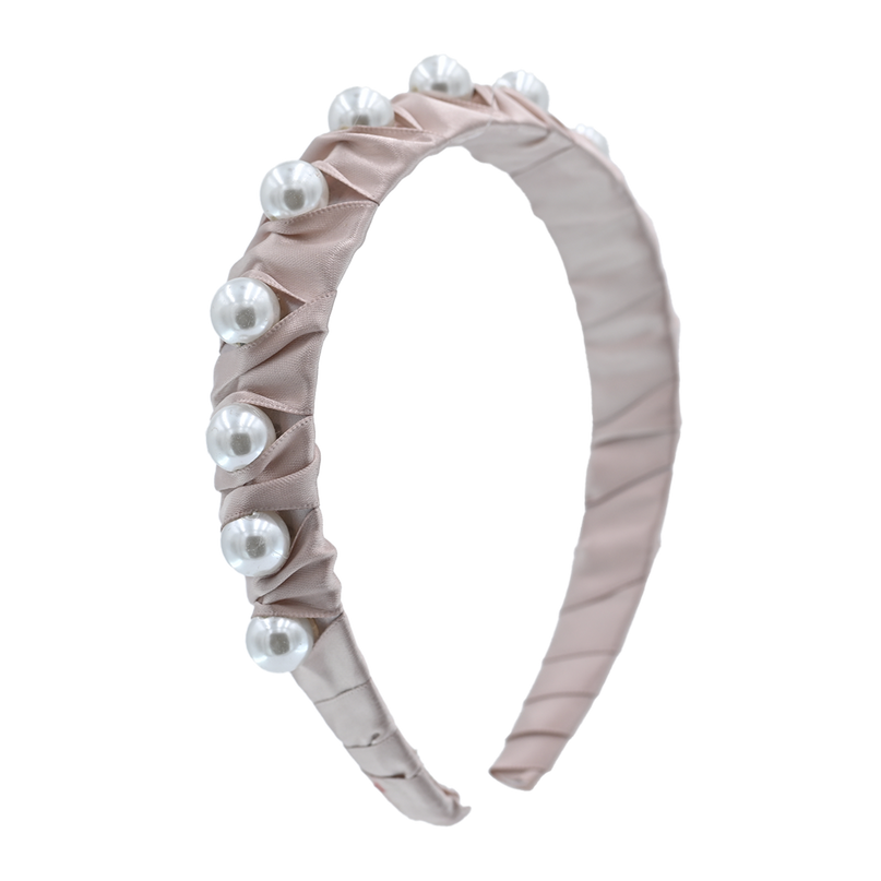 Multicolored Pearl Studded Headband