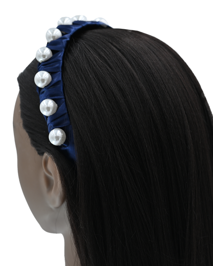Multicolored Pearl Studded Headband
