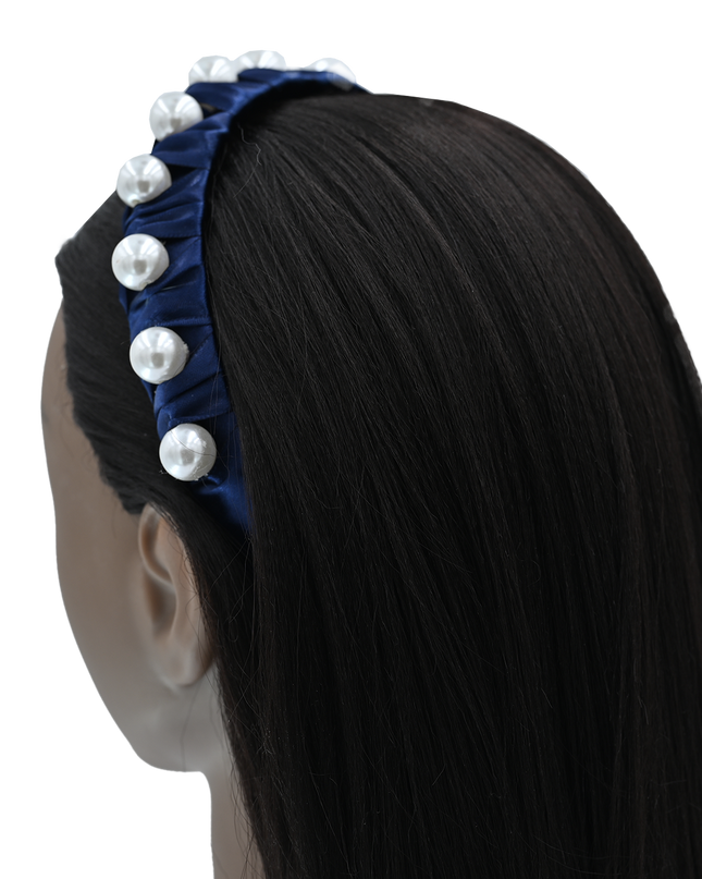 Multicolored Pearl Studded Headband