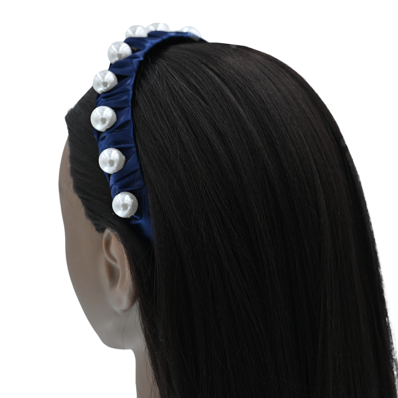 Multicolored Pearl Studded Headband