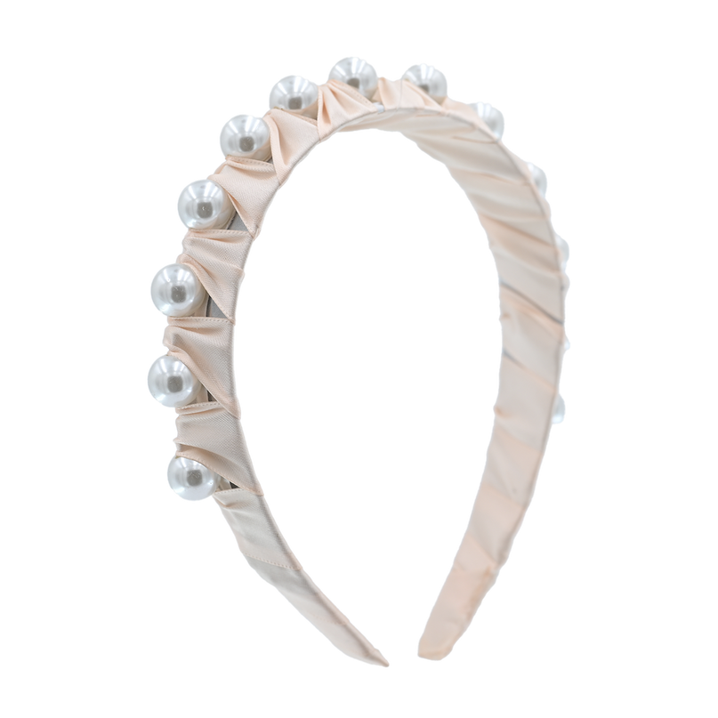 Multicolored Pearl Studded Headband