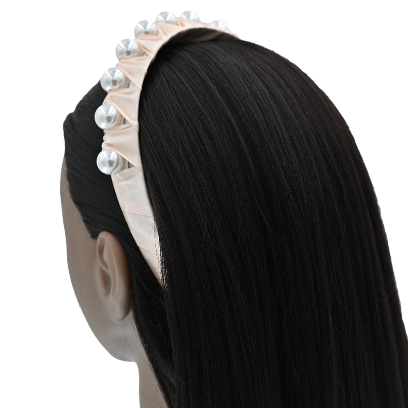 Multicolored Pearl Studded Headband