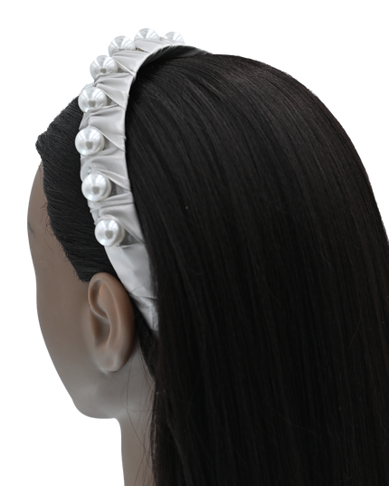 Multicolored Pearl Studded Headband