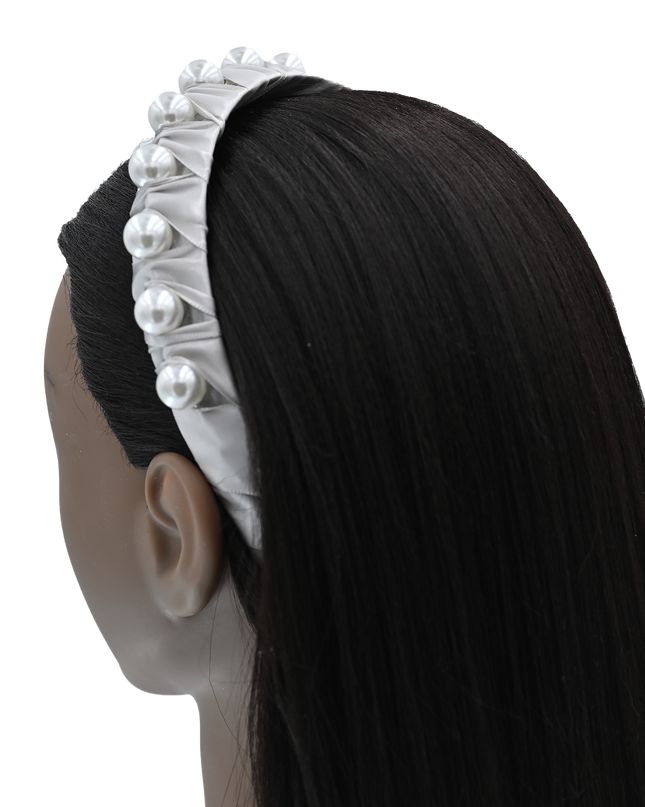 Multicolored Pearl Studded Headband