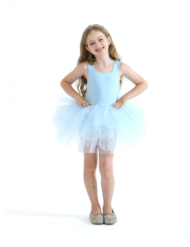 Light Blue Layered Leotard