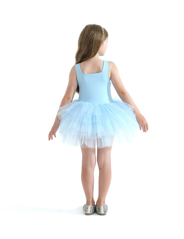 Light Blue Layered Leotard