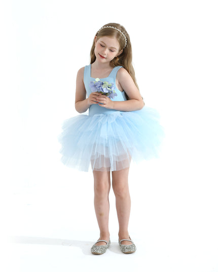 Light Blue Layered Leotard