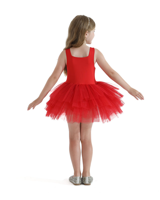 Red Layered Leotard