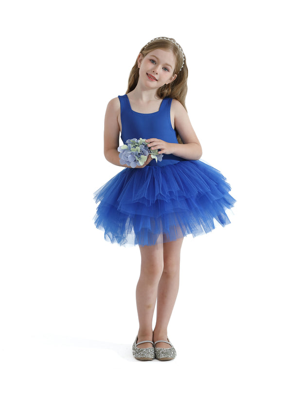 Royal Blue Layered Leotard