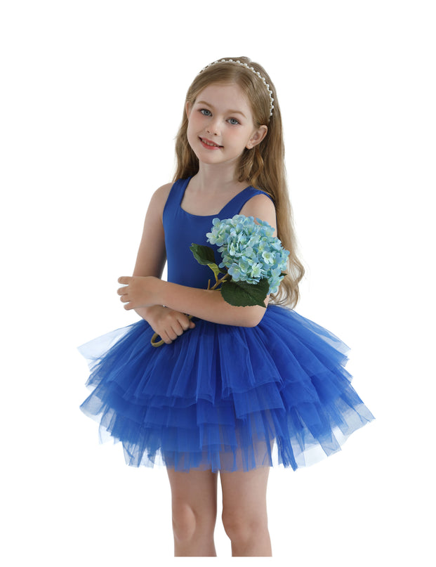 Royal Blue Layered Leotard