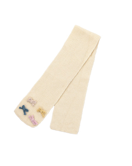 kids atelier mimitutu Beige Ruffle-Hood Coat with Matching Scarf