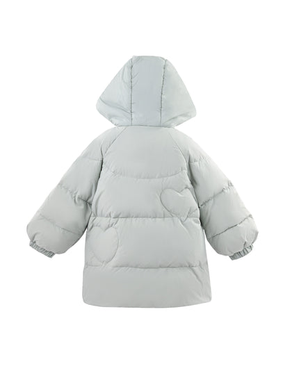 kids atelier mimitutu Blue Heart-Quilted Puffer Jacket
