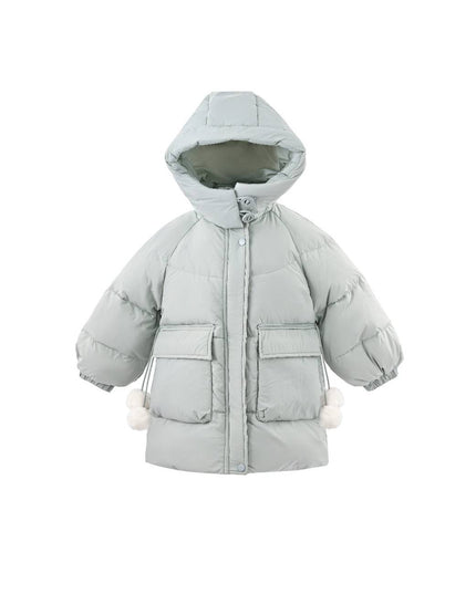 kids atelier mimitutu Blue Heart-Quilted Puffer Jacket