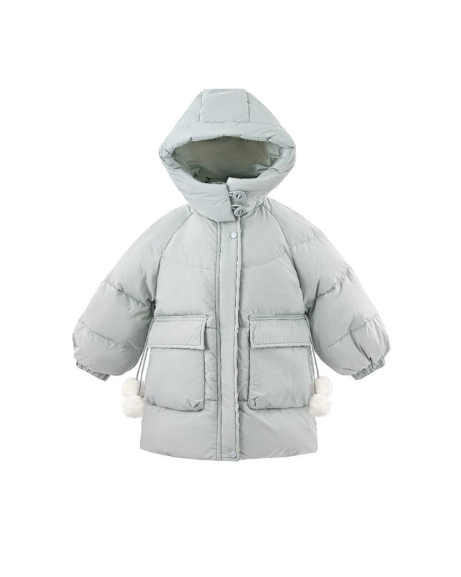 kids atelier mimitutu Blue Heart-Quilted Puffer Jacket
