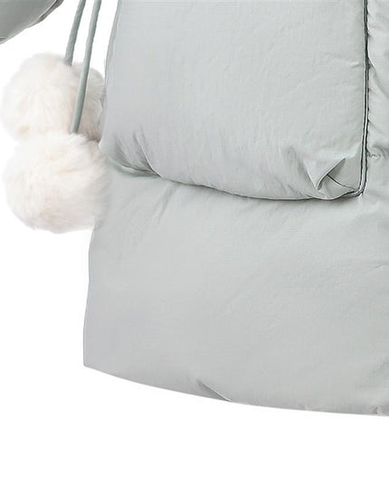 kids atelier mimitutu Blue Heart-Quilted Puffer Jacket