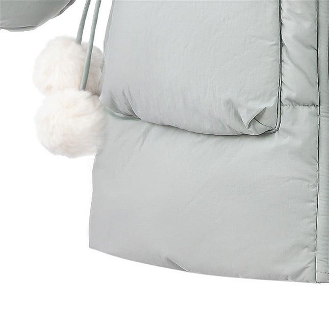 kids atelier mimitutu Blue Heart-Quilted Puffer Jacket