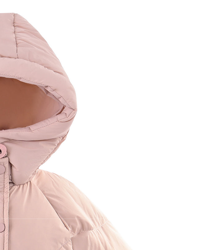 kids atelier mimitutu Pink Heart-Quilted Puffer Jacket