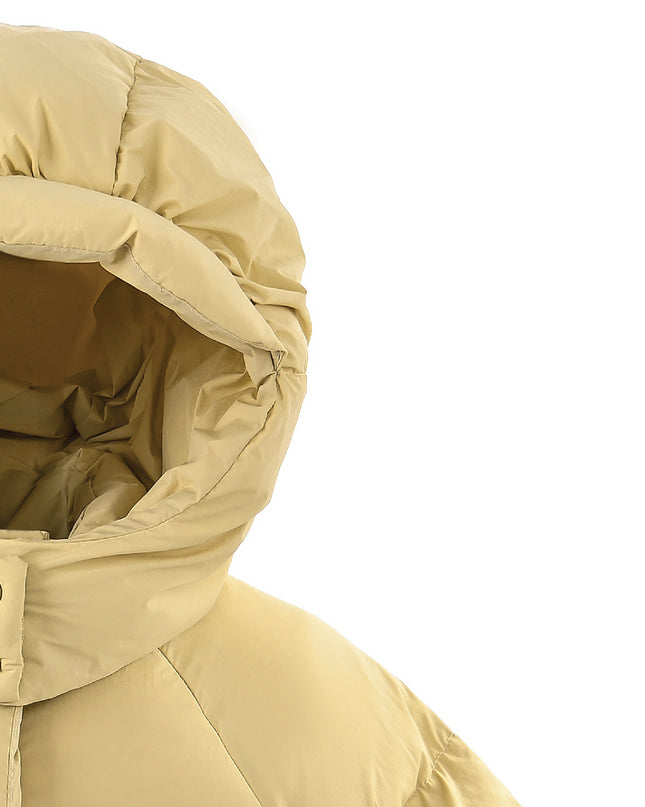 kids atelier mimi tutu Yellow Glow Heart-Pocket Puffer Jacket